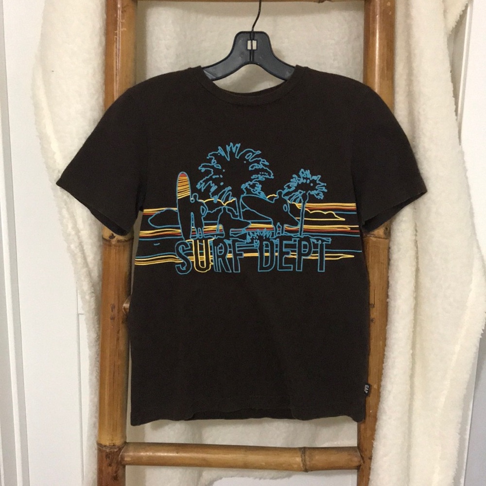 Brown Boys Size L Surf Dept. Shirt